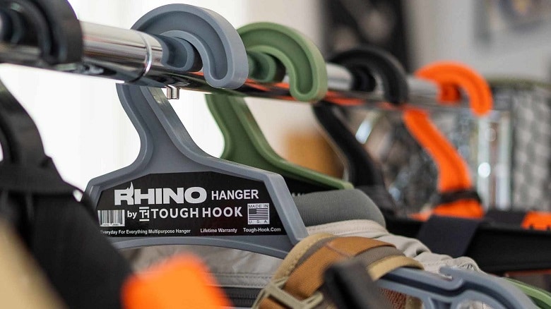 Rhino Hanger | The Everyday for Everything Hanger |USA Made | 200 lb Load  Capacity | Premium Military Grade X-Large Heavy Duty Standard Hanger 