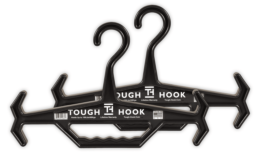Original Black SMALLER | Heavy Duty Hangers by Tough Hook
