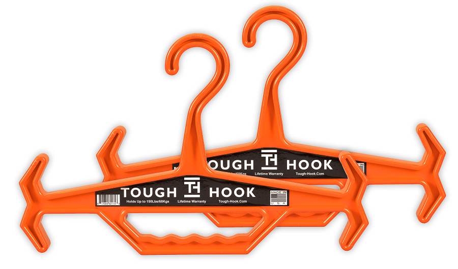 Original Orange SMALLER | Heavy Duty Hangers by Tough Hook