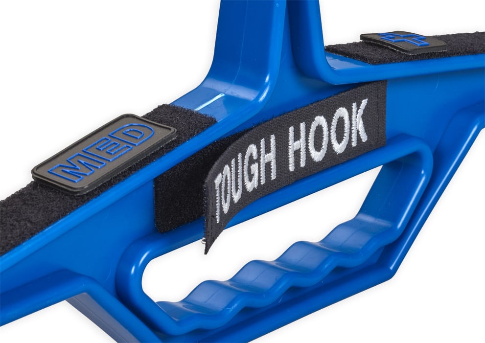 Blue close up 3 Velcro strips | Heavy Duty Hangers by Tough Hook
