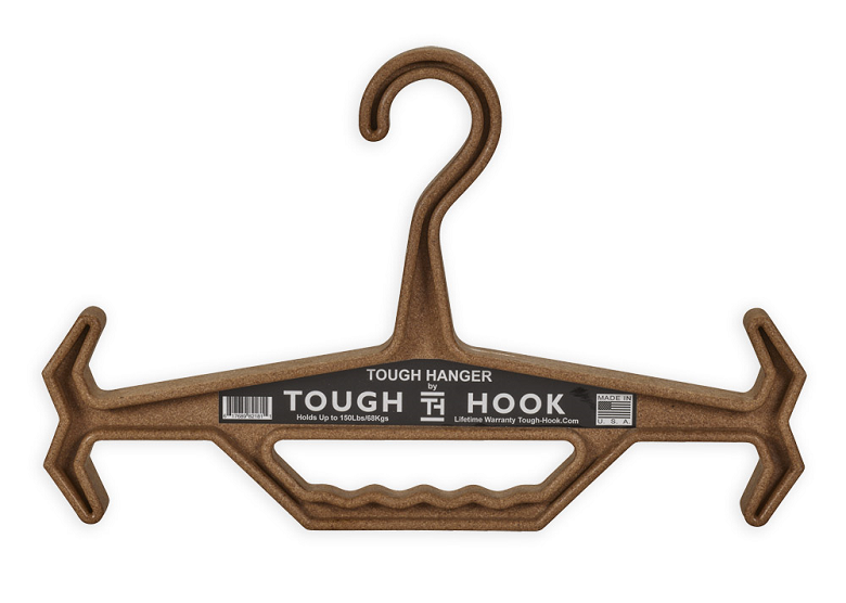 Tough Hook Poly Wood Front smaller | Heavy Duty Hangers by Tough Hook