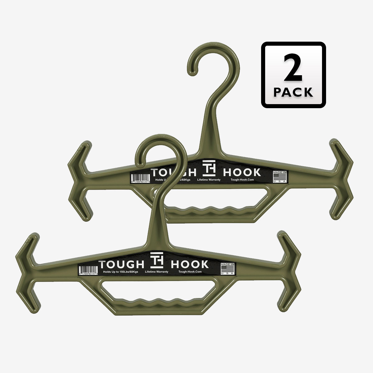 2 Pack Original Tough Hook Hanger Bundle