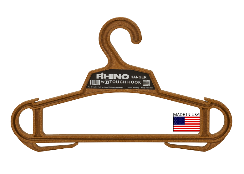 Rhino MAPLE Poly Wood Frontnewnov22 FLAGSMALLER | Heavy Duty Hangers by Tough Hook