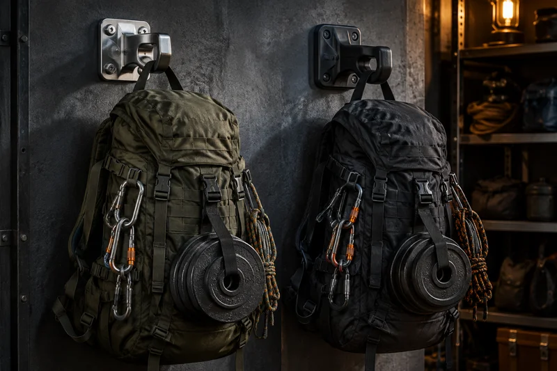 Backpack Hangers and Hooks for Hiking and Camping Trips | Heavy Duty Hangers by Tough Hook Metal vs Plastic Hooks