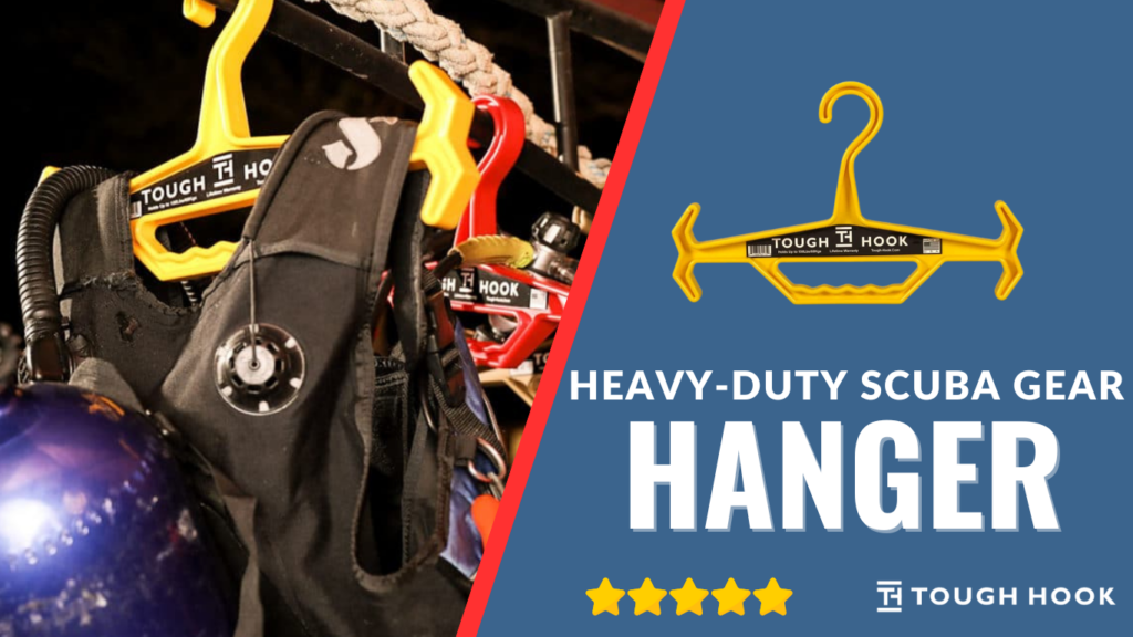 heavy-duty scuba gear hanger