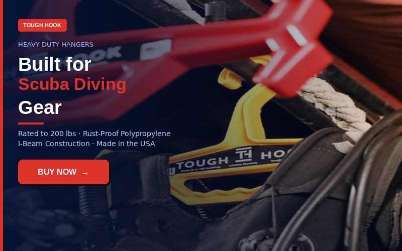 scuba gear hanger