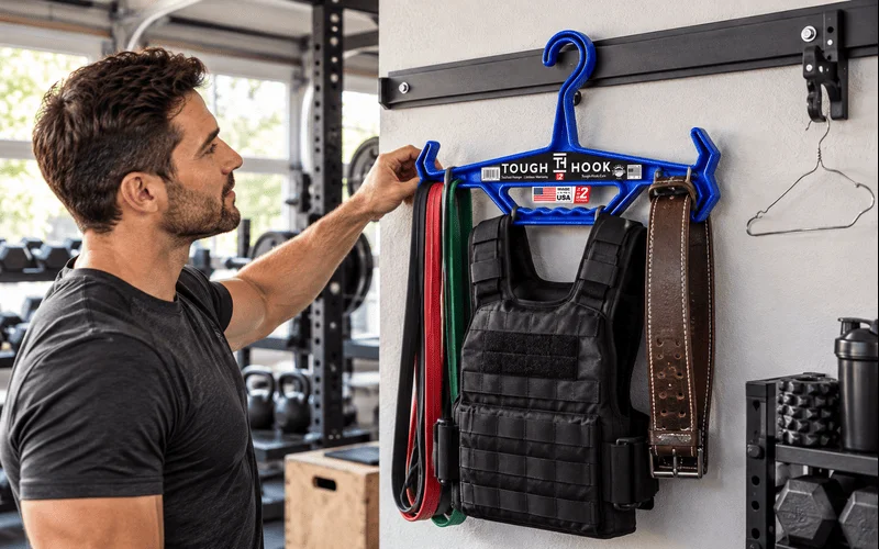 Built for Strength: Heavy-Duty Hangers for Every Fitness Space | Heavy Duty Hangers by Tough Hook Choose right heavy duty hanger for your home gym