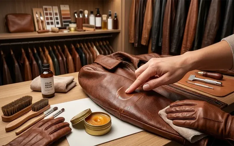The Science of Leather Care and Why Hanger Choice Matters | Heavy Duty Hangers by Tough Hook Repairing Minor Scratches and Scuffs