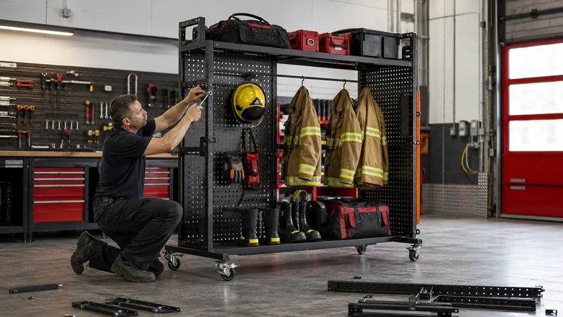 Station Ready: How to Set Up a Personal Gear Station at Work with Tactical Hangers | Heavy Duty Hangers by Tough Hook Building a Portable Gear Station