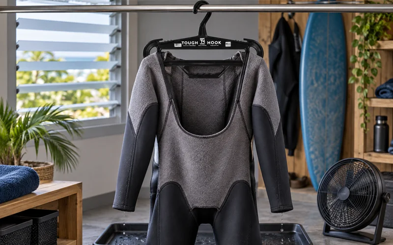 Drip-Free and Damage-Free: The Best Hangers for Drying Wetsuits, Dry Suits, and Paddling Gear | Heavy Duty Hangers by Tough Hook Tips for Optimal Drying