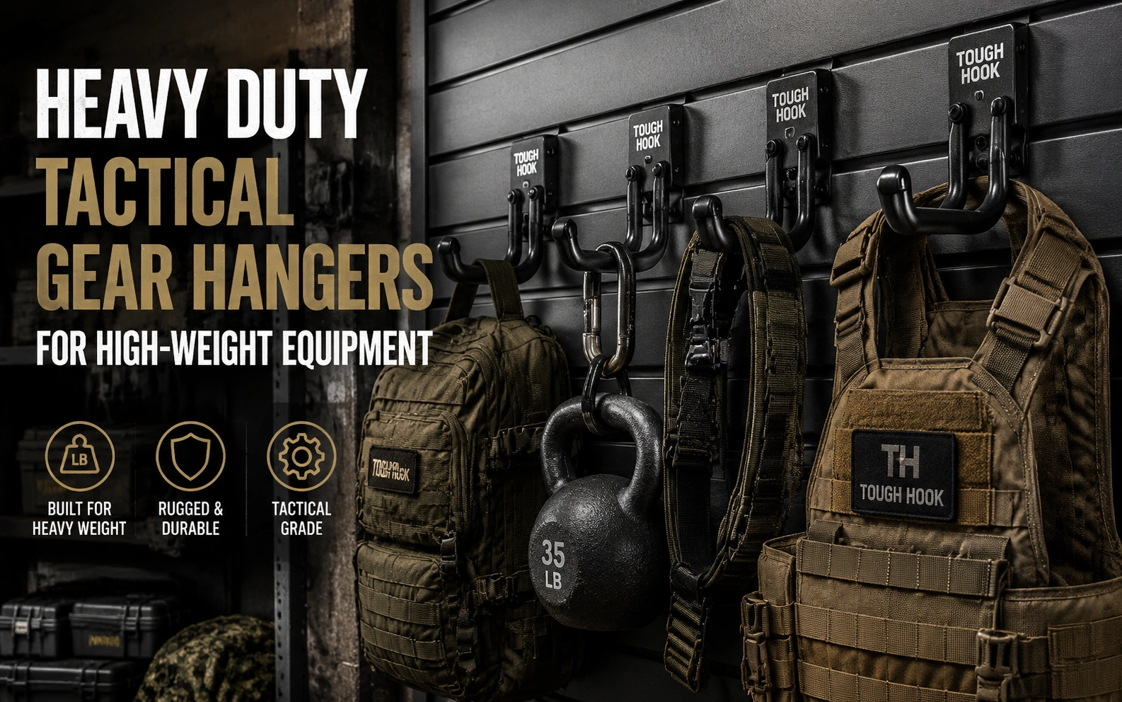 heavy-duty tactical gear hangers