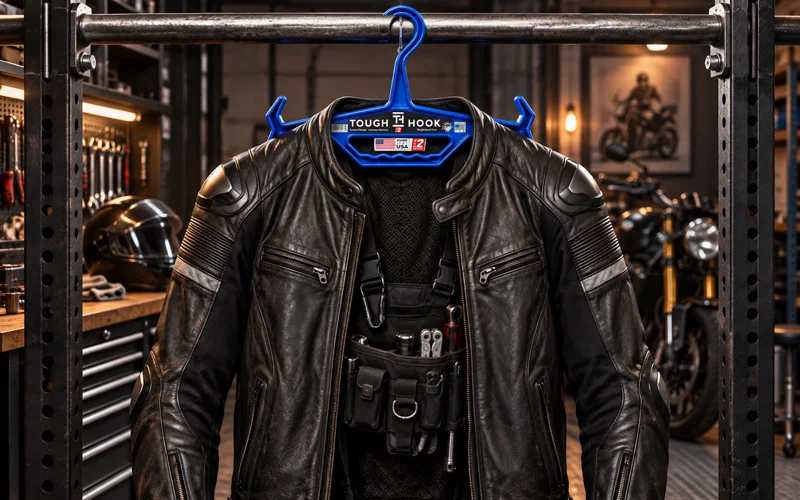 The Best Hanger for Heavy Motorcycle Jackets and Riding Gear | Heavy Duty Hangers by Tough Hook How much weight hanger can hold