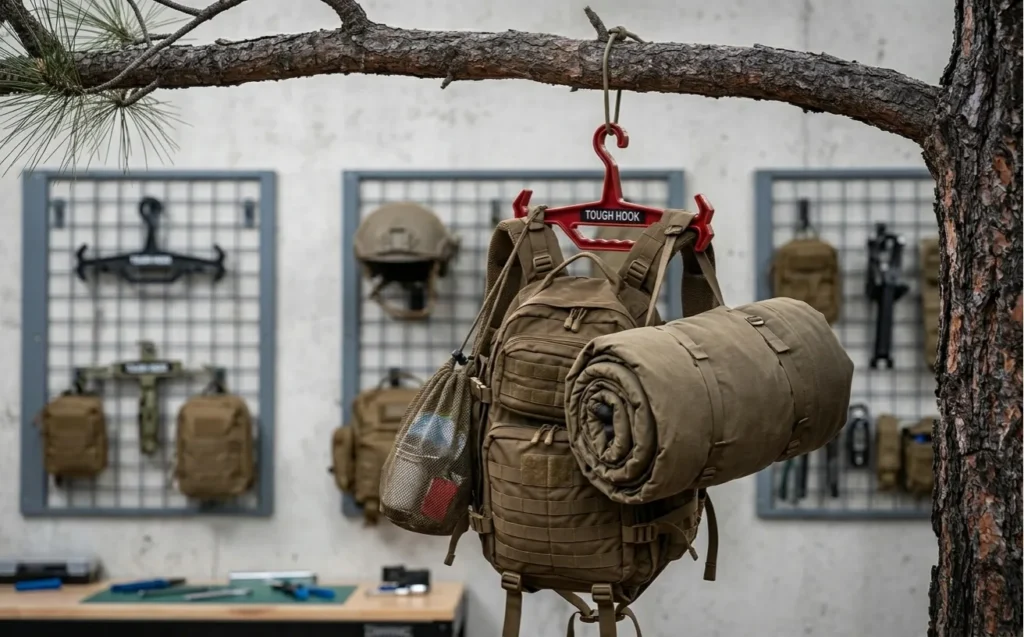 Heavy-Duty Hangers Keep Your Camping Kit Organized