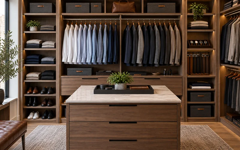 How to Organize a Men’s Closet & Wardrobe