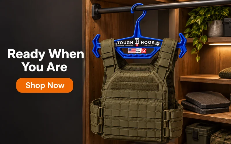 How to store plate carrier using tough hook hanger