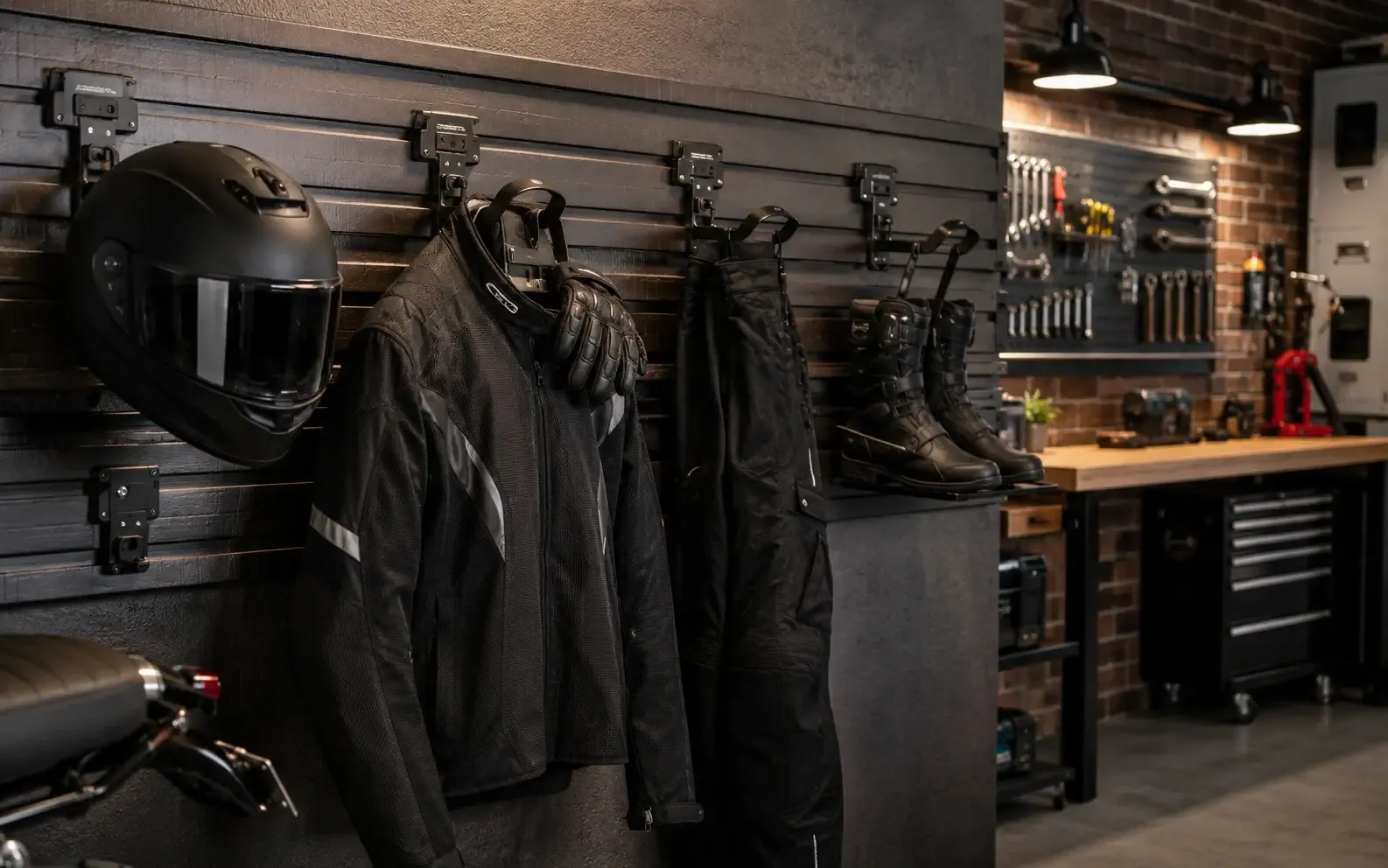 Motorcycle Gear Storage Ideas for a Garage