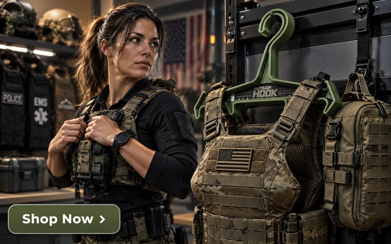 Tactical Gear for Women: Buying Guide & Top Picks | Heavy Duty Hangers by Tough Hook Tactical hanger