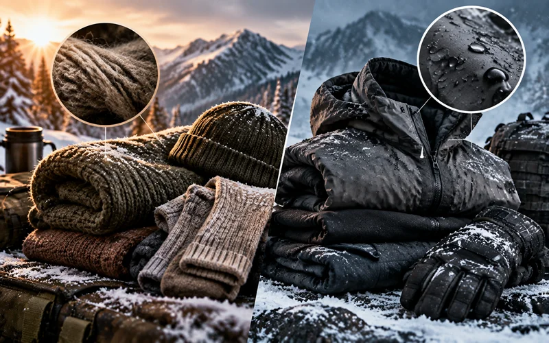 Wool vs. Synthetic Materials