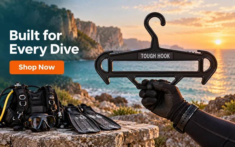 Scuba Diving Gear | Heavy Duty Hangers by Tough Hook Tough Hook XL Scuba Hangers Are Built to Last